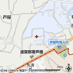 福岡県遠賀郡芦屋町粟屋1294-6周辺の地図