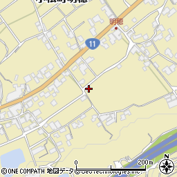 愛媛県西条市小松町明穂甲-293周辺の地図