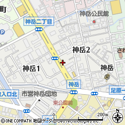 すき家小倉北神岳店周辺の地図