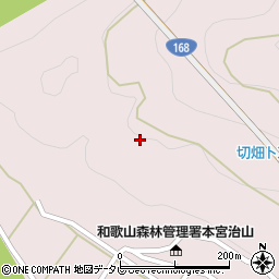 和歌山県田辺市本宮町切畑周辺の地図
