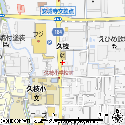 愛媛県松山市安城寺町210周辺の地図