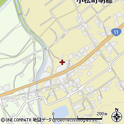愛媛県西条市小松町明穂604周辺の地図