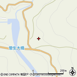 徳島県三好市東祖谷菅生213周辺の地図