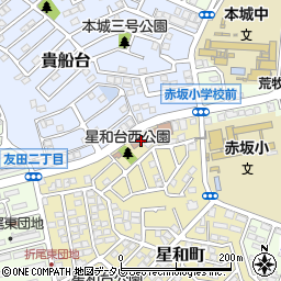北九州市役所市民文化スポーツ局　赤坂市民センター周辺の地図