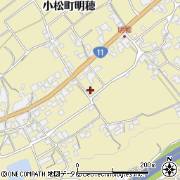 愛媛県西条市小松町明穂294周辺の地図