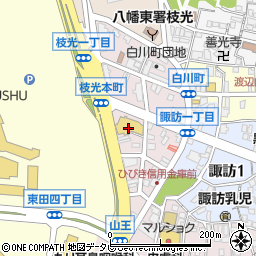 スピナ枝光店周辺の地図
