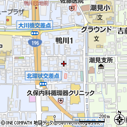 愛媛県松山市鴨川1丁目周辺の地図