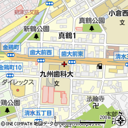 福岡県北九州市小倉北区真鶴周辺の地図