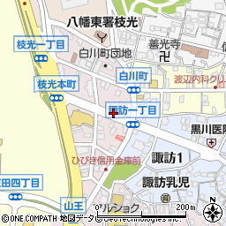 枝光本町商店街周辺の地図