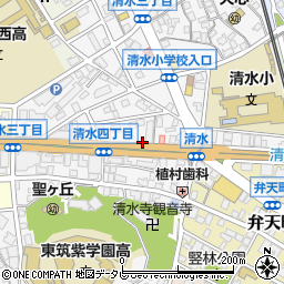 吉野家 ３号線小倉清水店周辺の地図