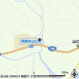 徳島県阿南市山口町（森国）周辺の地図