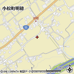 愛媛県西条市小松町明穂258周辺の地図