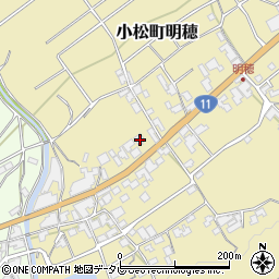 愛媛県西条市小松町明穂511-2周辺の地図