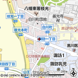 財前洋品店枝光本町店周辺の地図