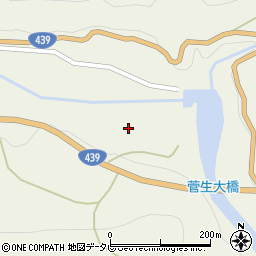 徳島県三好市東祖谷菅生666周辺の地図