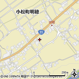 愛媛県西条市小松町明穂299周辺の地図