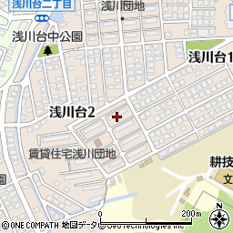 浅川４００棟周辺の地図