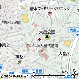 福岡県北九州市小倉北区大畠1丁目6周辺の地図