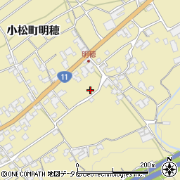 愛媛県西条市小松町明穂甲-234周辺の地図