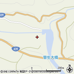 徳島県三好市東祖谷菅生667周辺の地図