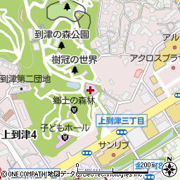 北九州市役所建設局　北九州市どうぶつ公園協会到津の森公園周辺の地図