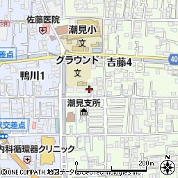 愛媛新聞　エリアサービス潮見周辺の地図