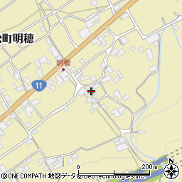 愛媛県西条市小松町明穂225周辺の地図