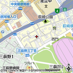 福岡県北九州市小倉北区萩崎町9-17周辺の地図
