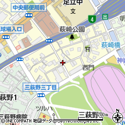 福岡県北九州市小倉北区萩崎町12-27周辺の地図