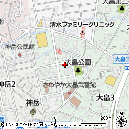 福岡県北九州市小倉北区大畠1丁目周辺の地図
