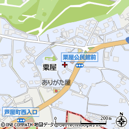 福岡県遠賀郡芦屋町粟屋1187周辺の地図