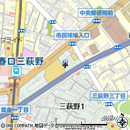 エディオン三萩野店駐車場周辺の地図