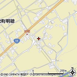 愛媛県西条市小松町明穂甲周辺の地図
