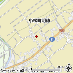 愛媛県西条市小松町明穂甲-311周辺の地図