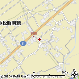 愛媛県西条市小松町明穂210周辺の地図