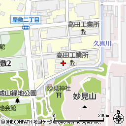 株式会社高田工業所　本社工場周辺の地図