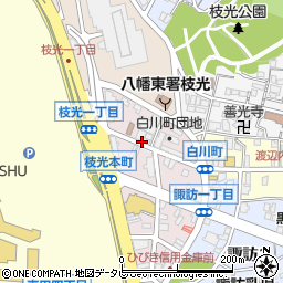 枝光本町商店街アイアンシアター周辺の地図
