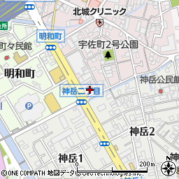 ローソン小倉宇佐町店周辺の地図