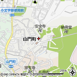 福岡県北九州市小倉北区山門町周辺の地図