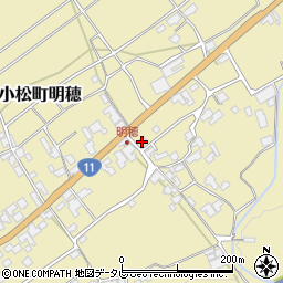 愛媛県西条市小松町明穂224周辺の地図