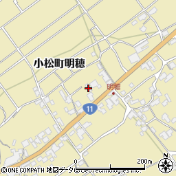 愛媛県西条市小松町明穂337周辺の地図