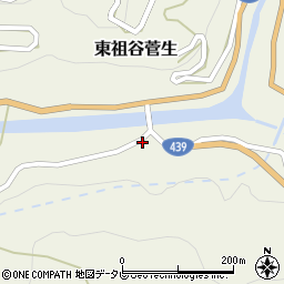 徳島県三好市東祖谷菅生164周辺の地図