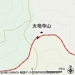 太竜寺山周辺の地図