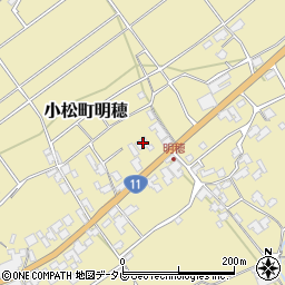 愛媛県西条市小松町明穂335周辺の地図