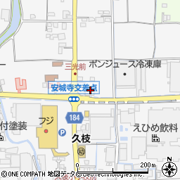 愛媛県松山市安城寺町518周辺の地図