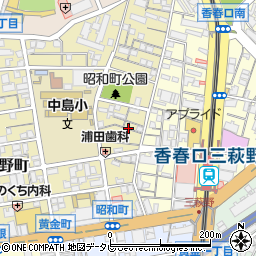 福岡県北九州市小倉北区昭和町9-17周辺の地図