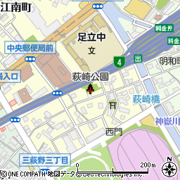 萩崎公園周辺の地図