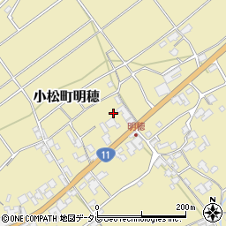 愛媛県西条市小松町明穂332周辺の地図