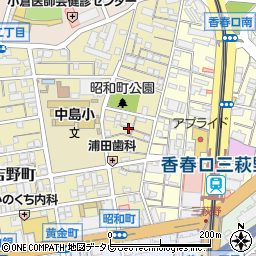 福岡県北九州市小倉北区昭和町9周辺の地図