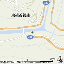徳島県三好市東祖谷菅生165周辺の地図